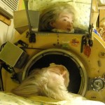 Martha Lillard in her iron lung / Julia Scott